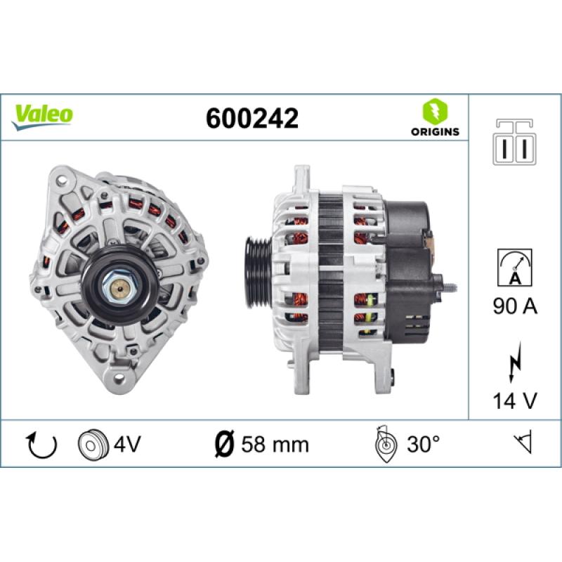 Alternateur VALEO 600242 - Visuel 1
