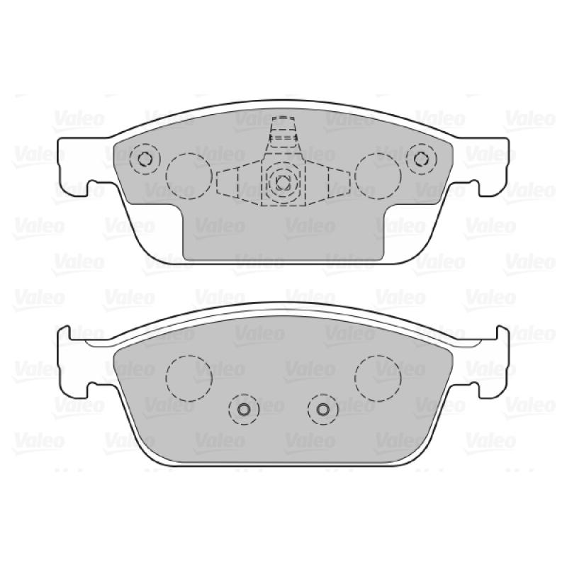 Jeu de 4 plaquettes de frein avant VALEO 601373 - Visuel 1