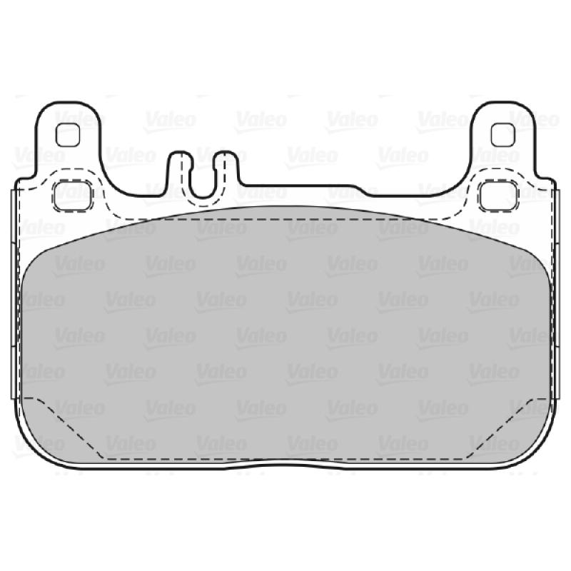 Jeu de 4 plaquettes de frein avant VALEO 601468 - Visuel 1