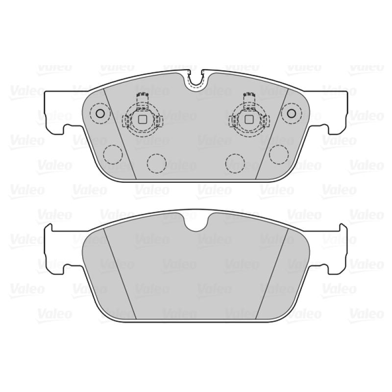 Jeu de 4 plaquettes de frein avant VALEO 601567 - Visuel 1