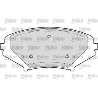 Jeu de 4 plaquettes de frein avant VALEO OEM F1Y93323Z