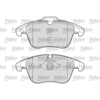 Jeu de 4 plaquettes de frein avant VALEO OEM C2C39929