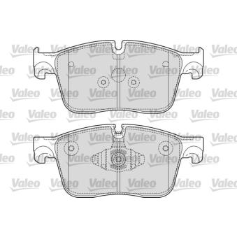 Jeu de 4 plaquettes de frein avant VALEO OEM T2H16147