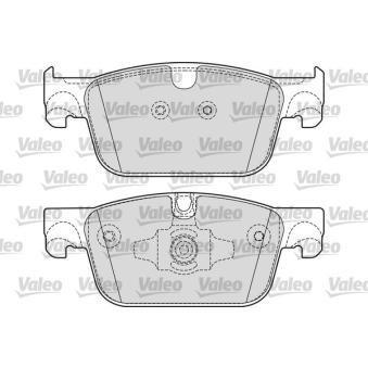 Jeu de 4 plaquettes de frein avant VALEO OEM 31423652 Jeu de 4 plaquettes de frein avant VALEO OEM 31423652
