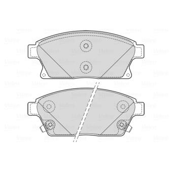 Jeu de 4 plaquettes de frein avant VALEO OEM 13301234