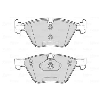 Jeu de 4 plaquettes de frein avant VALEO OEM 34112288879