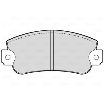 Jeu de 4 plaquettes de frein avant VALEO OEM 793323