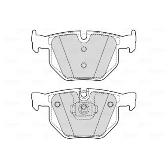 Jeu de 4 plaquettes de frein avant VALEO OEM 34212413041