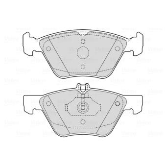 Jeu de 4 plaquettes de frein avant VALEO OEM 5139218AA