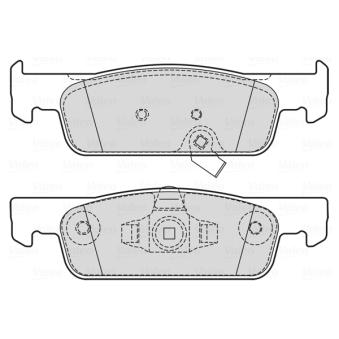 Jeu de 4 plaquettes de frein avant VALEO OEM A4534210100