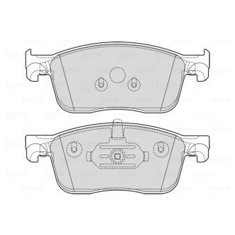 Jeu de 4 plaquettes de frein avant VALEO 601743