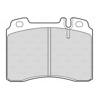 Jeu de 4 plaquettes de frein avant VALEO OEM 0054200220