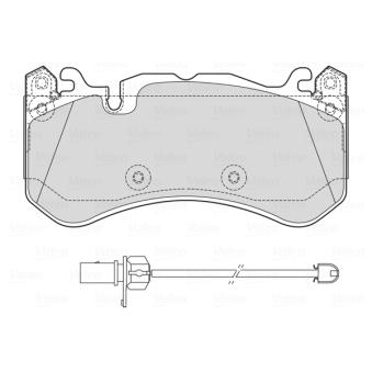 Jeu de 4 plaquettes de frein avant VALEO OEM 4F0698151G