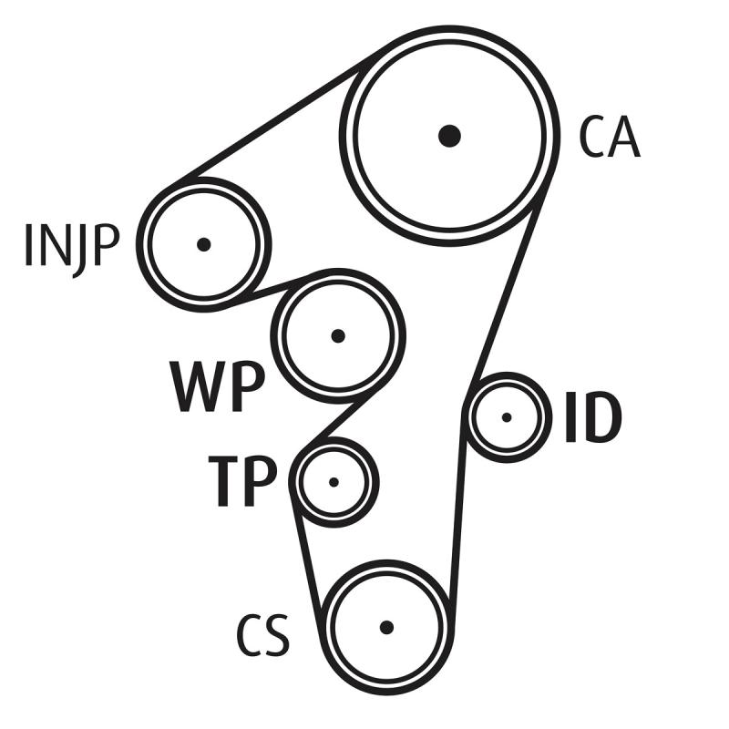 Pompe à eau + kit de courroie de distribution VALEO 614522 - Visuel 1