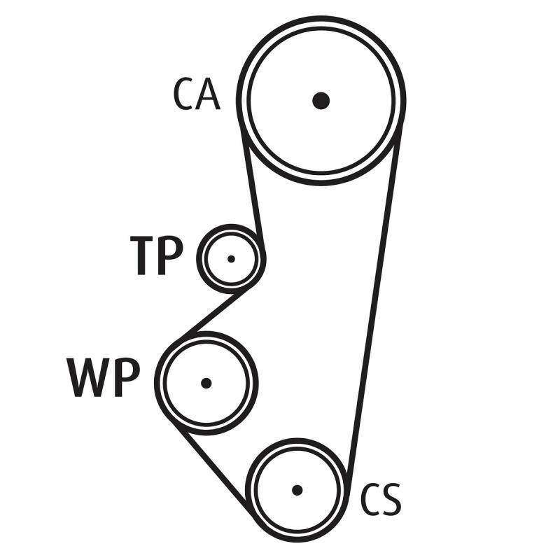 Pompe à eau + kit de courroie de distribution VALEO 614534 - Visuel 1