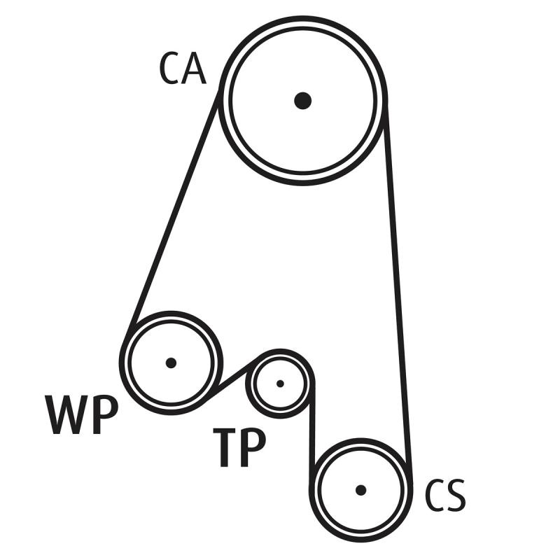 Pompe à eau + kit de courroie de distribution VALEO 614537 - Visuel 1