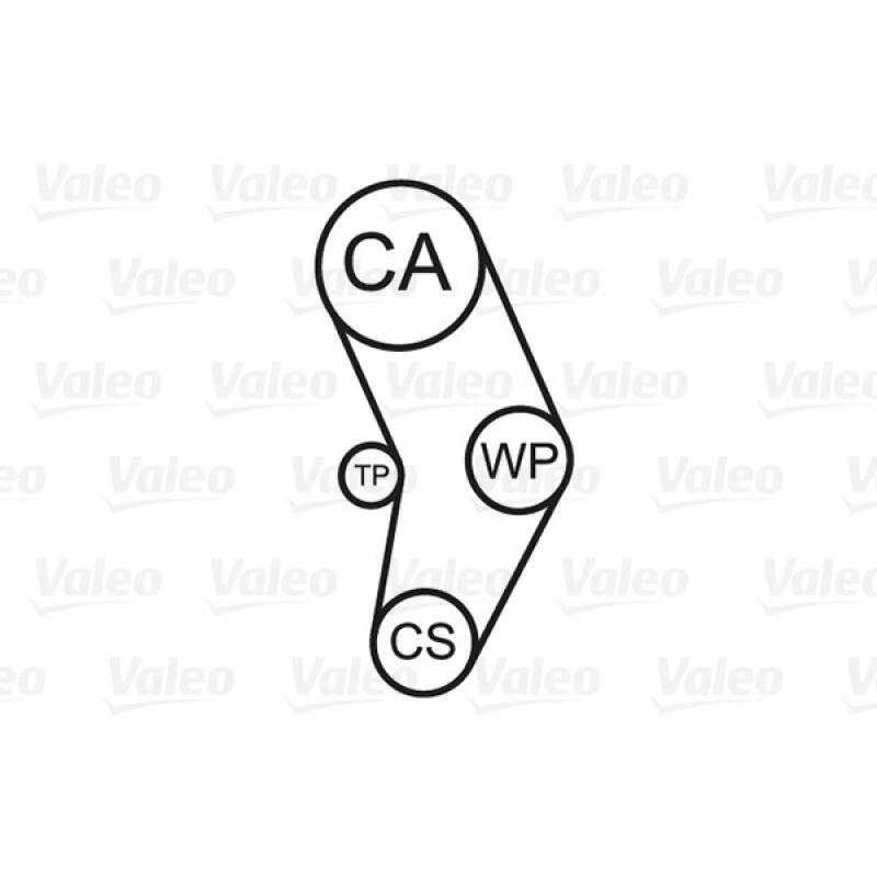 Pompe à eau + kit de courroie de distribution VALEO 614567 - Visuel 1