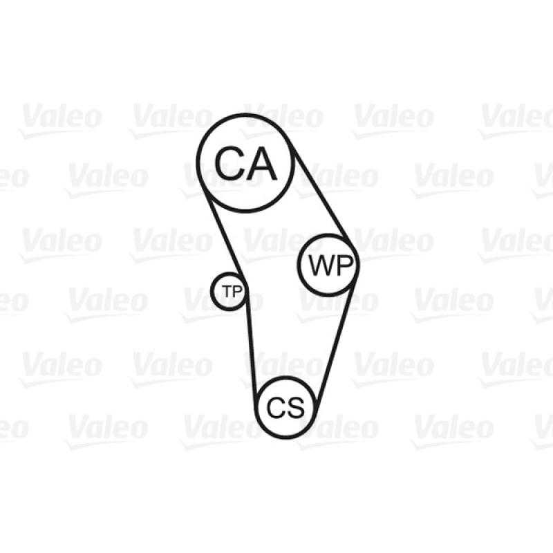 Pompe à eau + kit de courroie de distribution VALEO 614583 - Visuel 1