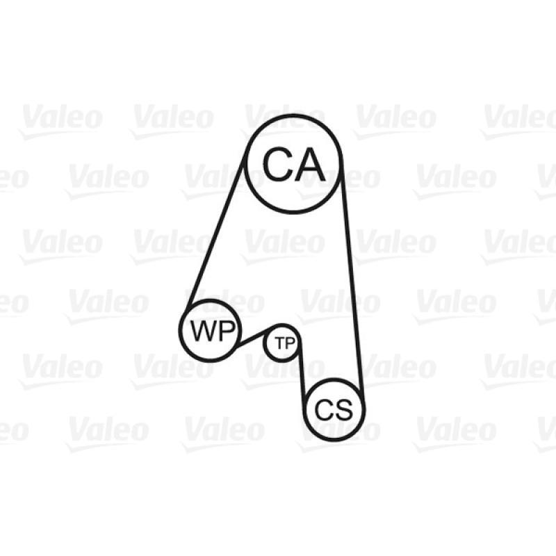 Pompe à eau + kit de courroie de distribution VALEO 614600 - Visuel 1