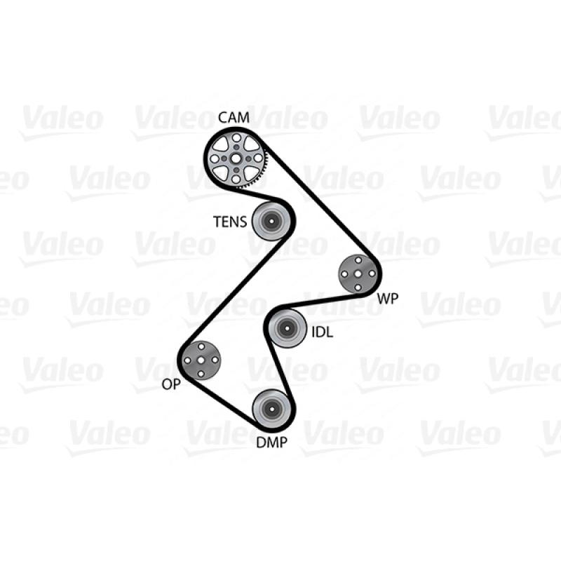 Pompe à eau + kit de courroie de distribution VALEO 614621 - Visuel 1