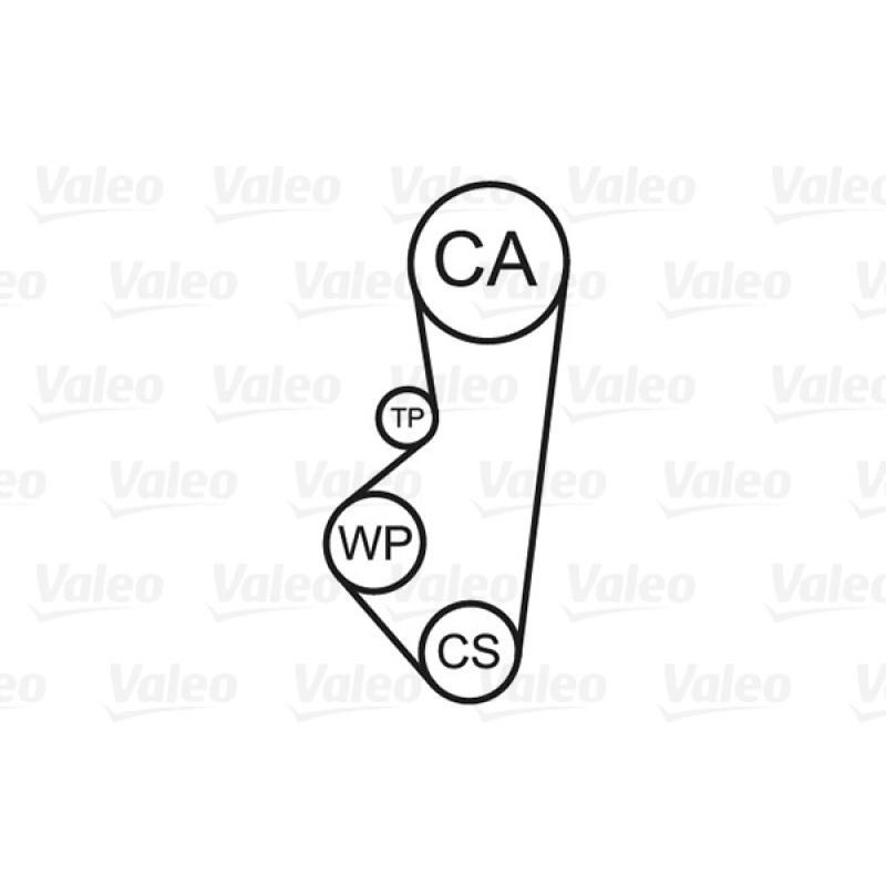 Pompe à eau + kit de courroie de distribution VALEO 614684 - Visuel 1