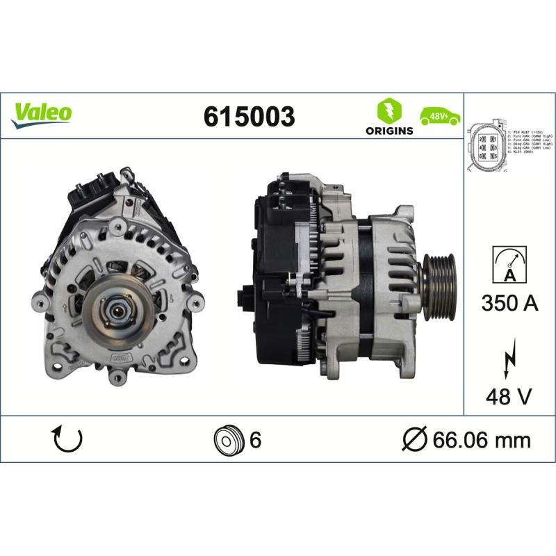Générateur démarreur VALEO 615003 - Visuel 1