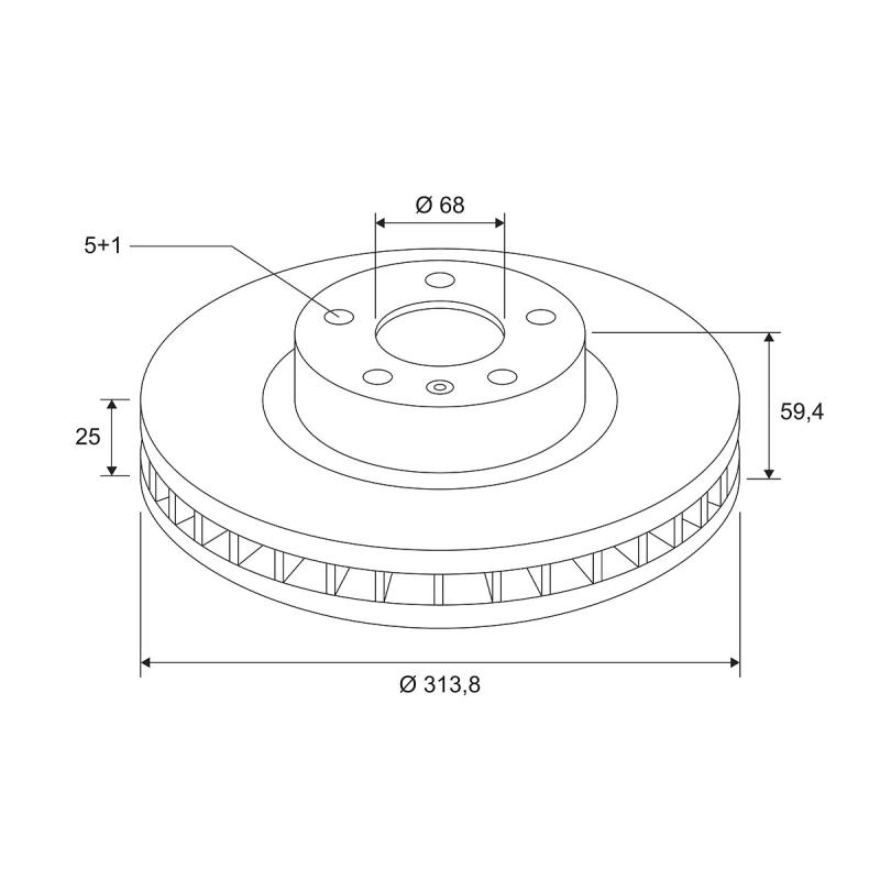 Jeu de 2 disques de frein avant VALEO 672548 - Visuel 2
