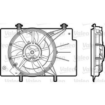 Ventilateur, refroidissement du moteur VALEO 696344 pour FORD B-MAX 1.5 TDCi - 75cv