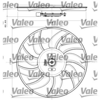 Ventilateur, refroidissement du moteur VALEO 696350 pour AUDI A5 2.0 TDI - 190cv