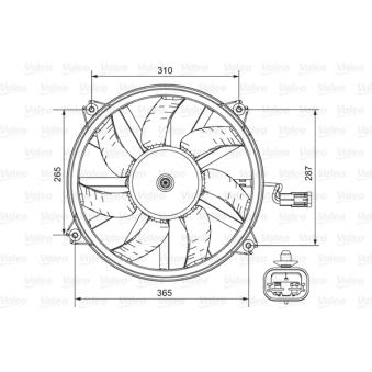 Ventilateur, refroidissement du moteur VALEO OEM 1250G0