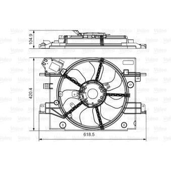 Ventilateur, refroidissement du moteur VALEO [696880]