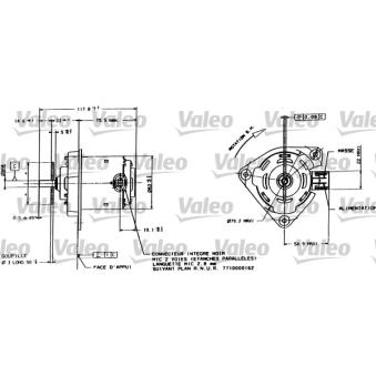 Moteur électrique, ventilateur pour radiateurs VALEO [698015]