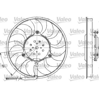 Ventilateur, refroidissement du moteur VALEO 698611 pour AUDI A4 2.4 - 163cv
