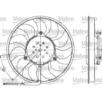 Ventilateur, refroidissement du moteur VALEO 698612 pour FORD TRANSIT 2.5 TDI - 155cv