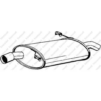 Silencieux arrière BOSAL [190-023]