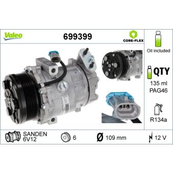 Compresseur, climatisation VALEO OEM 1854086