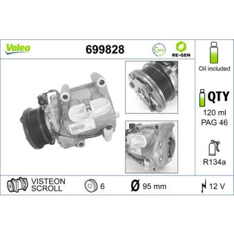 Compresseur, climatisation VALEO OEM 1S7H19D629CA