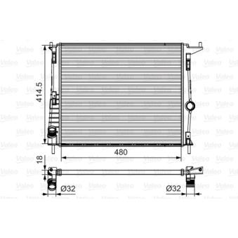 Radiateur, refroidissement du moteur VALEO OEM 8200735038