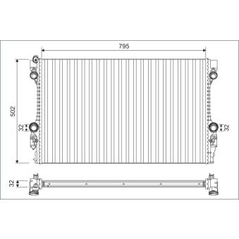 Radiateur, refroidissement du moteur VALEO 701126 pour HONDA CIVIC 3.0 D - 250cv Radiateur, refroidissement du moteur VALEO 701126 pour HONDA CIVIC 3.0 D - 250cv