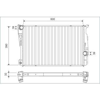 Radiateur, refroidissement du moteur VALEO 701162