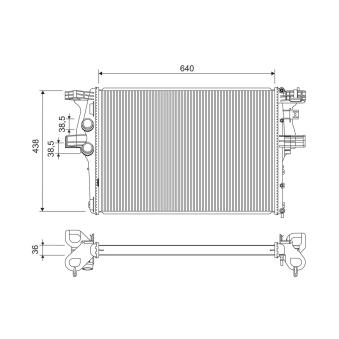 Radiateur, refroidissement du moteur VALEO 701230
