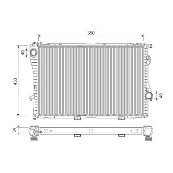 Radiateur, refroidissement du moteur VALEO 701248 pour BMW Série 5 M5 - 400cv