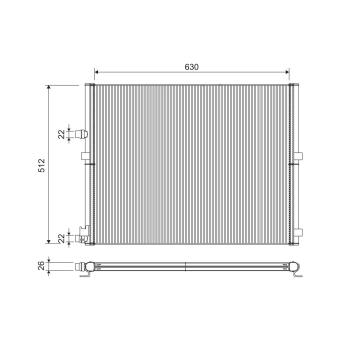 Radiateur, refroidissement du moteur VALEO [701306]