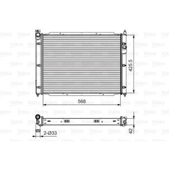 Radiateur, refroidissement du moteur VALEO 701543