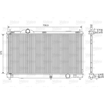 Radiateur, refroidissement du moteur VALEO [701572]