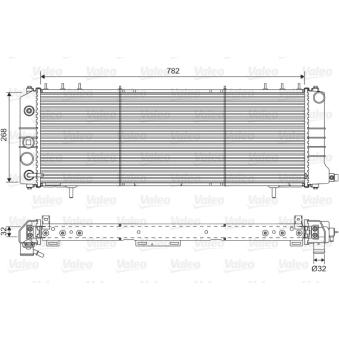 Radiateur, refroidissement du moteur VALEO OEM 52004786