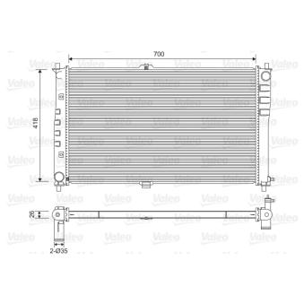 Radiateur, refroidissement du moteur VALEO OEM K55215200D Radiateur, refroidissement du moteur VALEO OEM K55215200D