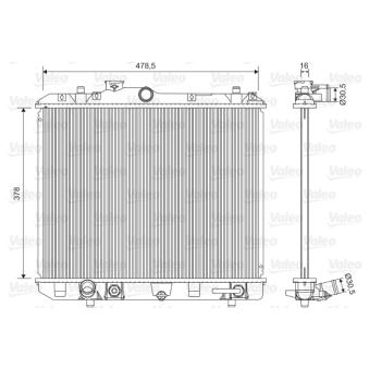 Radiateur, refroidissement du moteur VALEO 701604