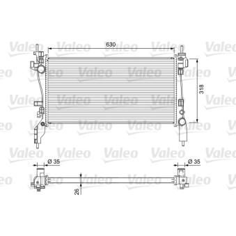 Radiateur, refroidissement du moteur VALEO OEM 51790636