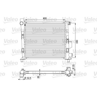 Radiateur, refroidissement du moteur VALEO [701724]